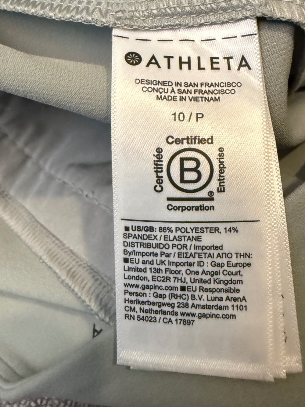 Athleta Endless High Rise Pant Agave Size 10P - Picture 5 of 7